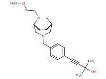 4-(4-{[(1S*,5R*)-6-(2-methoxyethyl)-3,6-diazabicyclo[3.2.2]non-3-yl]methyl}phenyl)-2-methyl-3-butyn-2-ol