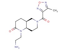 rel-(4aS,8aR)-1-(2-aminoethyl)-6-[(4-methyl-1,2,5-oxadiazol-3-yl)carbonyl]octahydro-1,6-naphthyridin-2(1H)-one hydrochloride