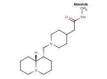 N-methyl-2-{1-[(1S,9aR)-octahydro-2H-quinolizin-1-ylmethyl]-4-piperidinyl}acetamide