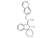 rel-(2R,3R)-3-[methyl(6-quinolinylmethyl)amino]-2,3-dihydrospiro[indene-1,4'-piperidin]-2-ol bis(trifluoroacetate) (salt)