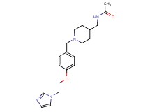 N-[(1-{4-[2-(1H-imidazol-1-yl)ethoxy]benzyl}-4-piperidinyl)methyl]acetamide