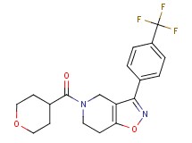 5-(tetrahydro-2H-pyran-4-ylcarbonyl)-3-[4-(trifluoromethyl)phenyl]-4,5,6,7-tetrahydroisoxazolo[4,5-c]pyridine