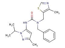 N-benzyl-N'-(1-isopropyl-3-methyl-1H-pyrazol-5-yl)-N-[(4-methyl-1,3-thiazol-5-yl)methyl]urea