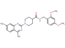 N-(2,4-dimethoxybenzyl)-1-(4,7-dimethyl-2-quinazolinyl)-4-piperidinecarboxamide