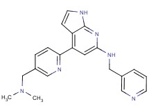4-{5-[(dimethylamino)methyl]pyridin-2-yl}-N-(pyridin-3-ylmethyl)-1H-pyrrolo[2,3-b]pyridin-6-amine