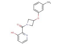 2-{[3-(3-methylphenoxy)-1-azetidinyl]carbonyl}-3-pyridinol