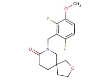 7-(2,6-difluoro-3-methoxybenzyl)-2-oxa-7-azaspiro[4.5]decan-8-one