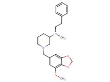 1-[(7-methoxy-1,3-benzodioxol-5-yl)methyl]-N-methyl-N-(2-phenylethyl)-3-piperidinamine