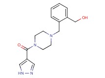 (2-{[4-(1H-pyrazol-4-ylcarbonyl)piperazin-1-yl]methyl}phenyl)methanol