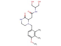 N-[2-hydroxy-1-(hydroxymethyl)ethyl]-2-[1-(4-methoxy-2,3-dimethylbenzyl)-3-oxo-2-piperazinyl]acetamide