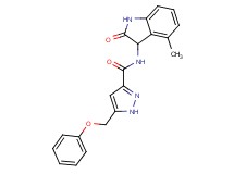 N-(4-methyl-2-oxo-2,3-dihydro-1H-indol-3-yl)-5-(phenoxymethyl)-1H-pyrazole-3-carboxamide