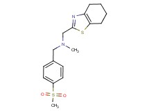 N-methyl-1-[4-(methylsulfonyl)phenyl]-N-(4,5,6,7-tetrahydro-1,3-benzothiazol-2-ylmethyl)methanamine