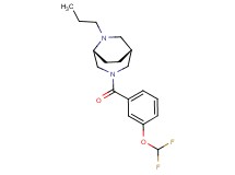 (1R*,5R*)-3-[3-(difluoromethoxy)benzoyl]-6-propyl-3,6-diazabicyclo[3.2.2]nonane