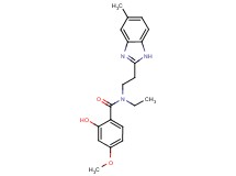 N-ethyl-2-hydroxy-4-methoxy-N-[2-(5-methyl-1H-benzimidazol-2-yl)ethyl]benzamide