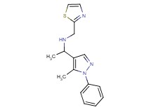 1-(5-methyl-1-phenyl-1H-pyrazol-4-yl)-N-(1,3-thiazol-2-ylmethyl)ethanamine
