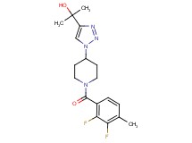 2-{1-[1-(2,3-difluoro-4-methylbenzoyl)piperidin-4-yl]-1H-1,2,3-triazol-4-yl}propan-2-ol