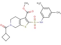 methyl 6-(cyclobutylcarbonyl)-2-{[(3,5-dimethylphenyl)amino]sulfonyl}-4,5,6,7-tetrahydrothieno[2,3-c]pyridine-3-carboxylate