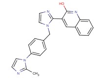 3-{1-[4-(2-methyl-1H-imidazol-1-yl)benzyl]-1H-imidazol-2-yl}-2-quinolinol