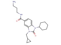 N-(3-aminopropyl)-1-cyclohexyl-3-(cyclopropylmethyl)-2-oxo-2,3-dihydro-1H-benzimidazole-5-carboxamide hydrochloride
