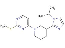 4-[3-(1-isopropyl-1H-imidazol-2-yl)-1-piperidinyl]-2-(methylthio)pyrimidine