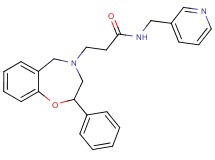 3-(2-phenyl-2,3-dihydro-1,4-benzoxazepin-4(5H)-yl)-N-(3-pyridinylmethyl)propanamide