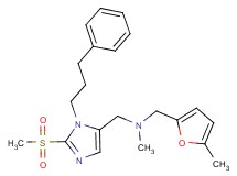N-methyl-1-(5-methyl-2-furyl)-N-{[2-(methylsulfonyl)-1-(3-phenylpropyl)-1H-imidazol-5-yl]methyl}methanamine