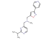 1-(2-isopropyl-4-pyrimidinyl)-N-methyl-N-{[3-(4-pyridinyl)-5-isoxazolyl]methyl}methanamine