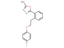 2-{2-[2-(4-fluorophenoxy)ethyl]phenyl}-5-methyl-1,3,4-oxadiazole