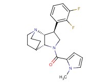 (3S*,3aR*,7aR*)-3-(2,3-difluorophenyl)-1-[(1-methyl-1H-pyrrol-2-yl)carbonyl]octahydro-4,7-ethanopyrrolo[3,2-b]pyridine