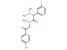 2-(dimethylamino)-2-(3-fluorophenyl)-N-[2-(4-hydroxyphenyl)-2-oxoethyl]-N-methylacetamide