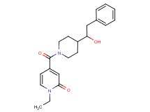 1-ethyl-4-{[4-(1-hydroxy-2-phenylethyl)-1-piperidinyl]carbonyl}-2(1H)-pyridinone
