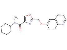 N-cyclohexyl-N-methyl-2-[(6-quinolinyloxy)methyl]-1,3-oxazole-4-carboxamide
