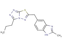 2-methyl-5-[(3-propyl[1,2,4]triazolo[3,4-b][1,3,4]thiadiazol-6-yl)methyl]-1H-benzimidazole