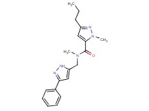 N,1-dimethyl-N-[(3-phenyl-1H-pyrazol-5-yl)methyl]-3-propyl-1H-pyrazole-5-carboxamide