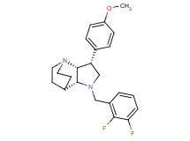 (3R*,3aR*,7aR*)-1-(2,3-difluorobenzyl)-3-(4-methoxyphenyl)octahydro-4,7-ethanopyrrolo[3,2-b]pyridine