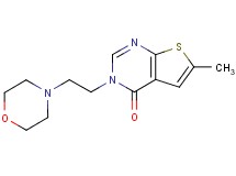 6-methyl-3-(2-morpholin-4-ylethyl)thieno[2,3-d]pyrimidin-4(3H)-one