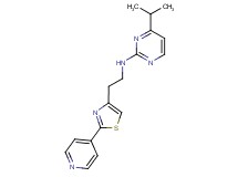 4-isopropyl-N-[2-(2-pyridin-4-yl-1,3-thiazol-4-yl)ethyl]pyrimidin-2-amine