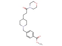 methyl 4-({4-[3-(4-morpholinyl)-3-oxopropyl]-1-piperidinyl}methyl)benzoate