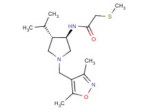 N-{rel-(3R,4S)-1-[(3,5-dimethyl-4-isoxazolyl)methyl]-4-isopropyl-3-pyrrolidinyl}-2-(methylthio)acetamide hydrochloride