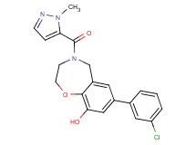 7-(3-chlorophenyl)-4-[(1-methyl-1H-pyrazol-5-yl)carbonyl]-2,3,4,5-tetrahydro-1,4-benzoxazepin-9-ol