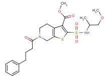 methyl 2-{[(2-methoxy-1-methylethyl)amino]sulfonyl}-6-(4-phenylbutanoyl)-4,5,6,7-tetrahydrothieno[2,3-c]pyridine-3-carboxylate