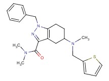 1-benzyl-N,N-dimethyl-5-[methyl(2-thienylmethyl)amino]-4,5,6,7-tetrahydro-1H-indazole-3-carboxamide