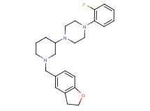 1-[1-(2,3-dihydro-1-benzofuran-5-ylmethyl)-3-piperidinyl]-4-(2-fluorophenyl)piperazine