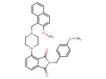 2-(4-methoxybenzyl)-4-{4-[(2-methoxy-1-naphthyl)methyl]-1-piperazinyl}-1H-isoindole-1,3(2H)-dione