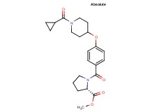 methyl 1-(4-{[1-(cyclopropylcarbonyl)-4-piperidinyl]oxy}benzoyl)-L-prolinate