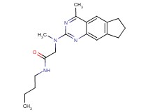 N-butyl-2-[methyl(4-methyl-7,8-dihydro-6H-cyclopenta[g]quinazolin-2-yl)amino]acetamide