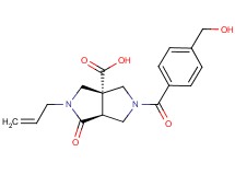 (3aR*,6aS*)-2-allyl-5-[4-(hydroxymethyl)benzoyl]-1-oxohexahydropyrrolo[3,4-c]pyrrole-3a(1H)-carboxylic acid