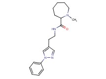 1-methyl-N-[2-(1-phenyl-1H-pyrazol-4-yl)ethyl]-2-azepanecarboxamide