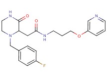 2-[1-(4-fluorobenzyl)-3-oxo-2-piperazinyl]-N-[3-(3-pyridinyloxy)propyl]acetamide