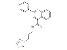 2-(4-pyridinyl)-N-[3-(1H-1,2,4-triazol-1-yl)propyl]-4-quinolinecarboxamide